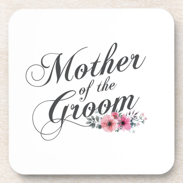 Posavasos Simple madre del Boda Groom | Montaña (Frente)