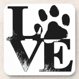 Posavasos Simple Mascota Love Paw