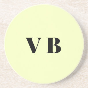 Posavasos simple minimal color sólido personalizado pastel p