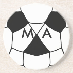 Posavasos Simple monograma añade tu nombre letra hombre mini