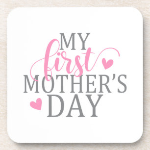 Posavasos Simple y elegante el primer día de mi madre   Mont