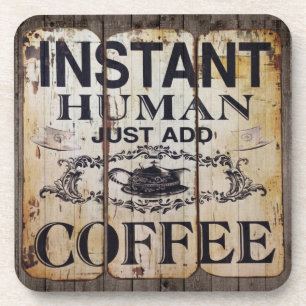 Posavasos Simplemente añadir café a las galletitas de arte c