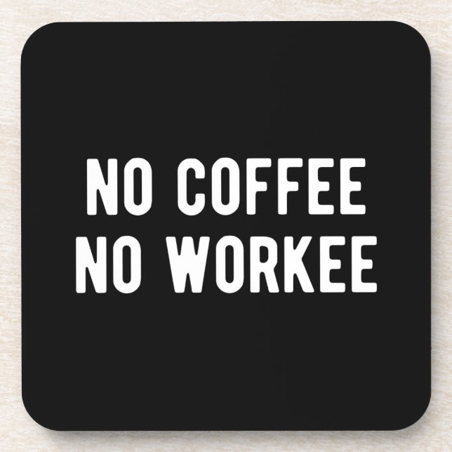 Posavasos sin café ni trabajo (Frente)
