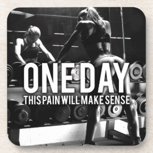 Posavasos Sin dolor ni ganancia - Motivación del entrenamien