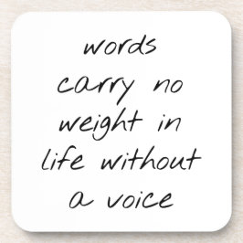 Posavasos Sin Una Monstruo De Plástico Duro De Voz