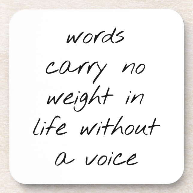 Posavasos Sin Una Monstruo De Plástico Duro De Voz (Frente)