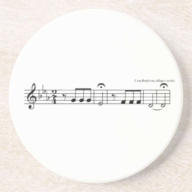 Posavasos Sinfonía de Beethoven Nº 5 Coster (Frente)