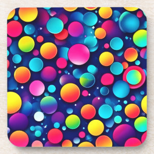 Posavasos Sinfonía de burbujas coloridas