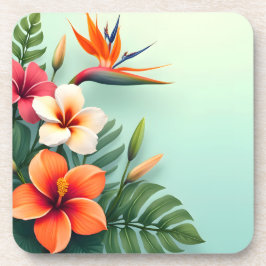 Posavasos Sinfonía floral tropical radiante