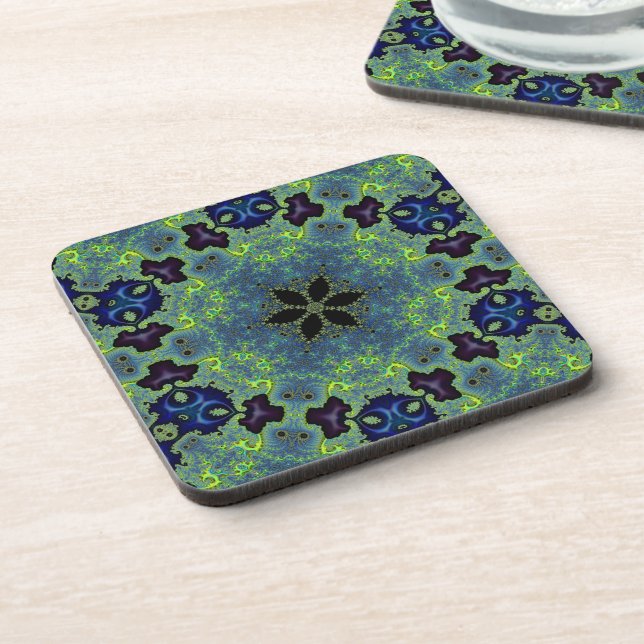 Posavasos Sinfonía Fractal Radiante (Lado Izquierdo)