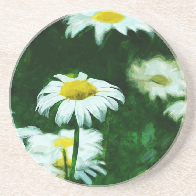Posavasos Sinopsis de Oxeye White Daisies (Frente)