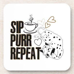 Posavasos sip, purr, repetir.w