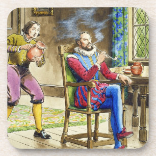 Posavasos Sir Walter Raleigh (1554-1618) de 'píos en el th