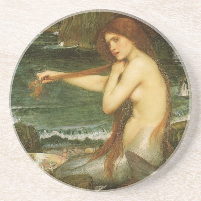 Posavasos Sirena de John William Waterhouse (Frente)