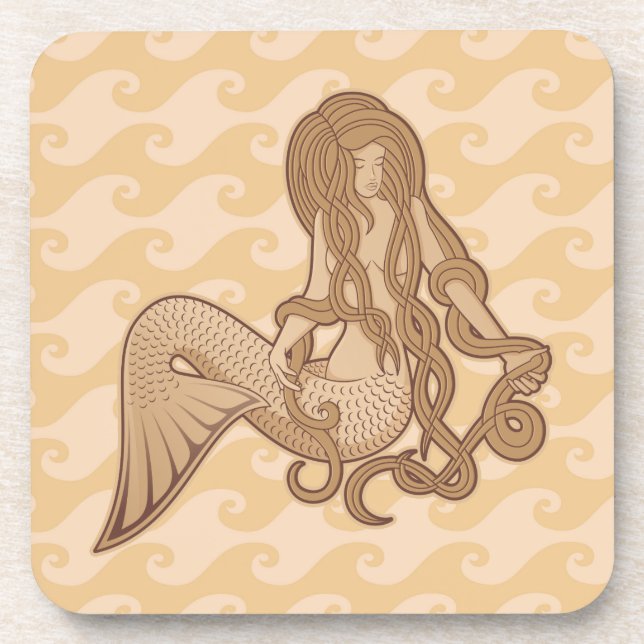 Posavasos Sirena que se sienta (Frente)