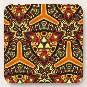 Posavasos Sistema abstracto tribal del lujo del diseñador de