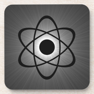 Posavasos Sistema atómico Nerdy del práctico de costa, gri
