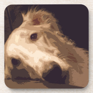 POSAVASOS SISTEMA DE 6 PRÁCTICOS DE COSTA DEL BORZOI