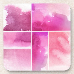 Posavasos Sistema del extracto 3 pintados a mano de la