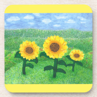Posavasos Sistema del práctico de costa de los girasoles del