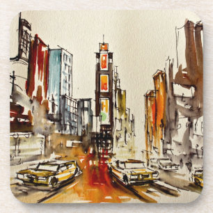 Posavasos Sistema del práctico de costa de Nueva York del