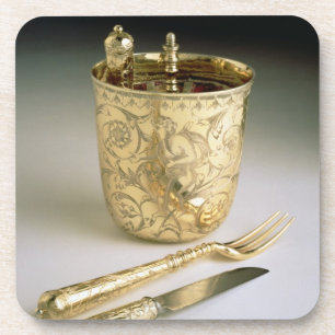 Posavasos Sistema que viaja de un cuchillo, de una