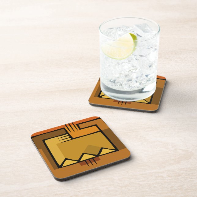 Posavasos Sistema retro egipcio del práctico de costa del (Lado Derecho)