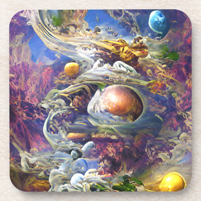 Posavasos Sistema solar de galaxia púrpura (Frente)