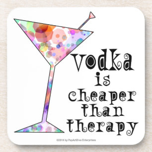 POSAVASOS SISTEMAS DEL PRÁCTICO DE COSTA DEL CÓCTEL, VODKA
