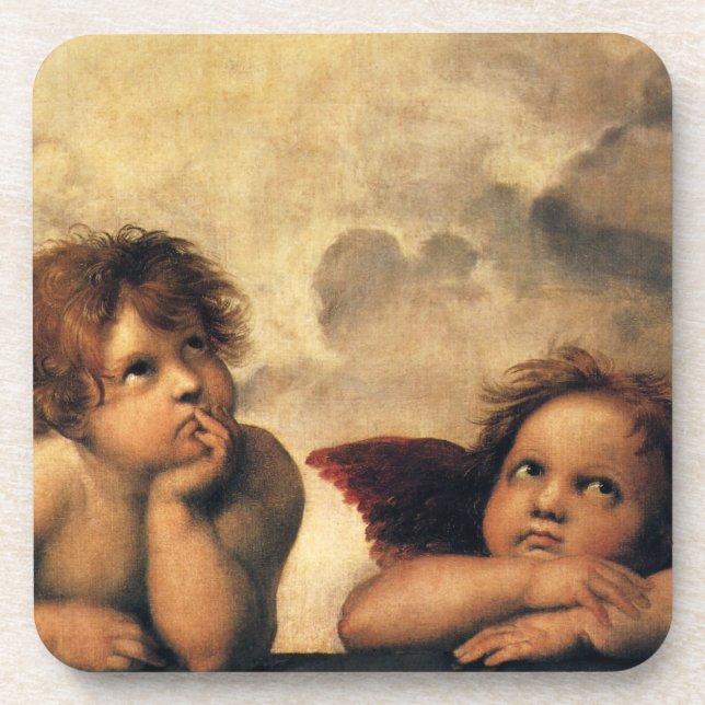 Posavasos Sistine Madonna Angels por Raphael Sanzio (Frente)