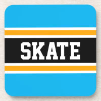 SKATE Bright Sky Blue Yellow Black Hockey Stristri