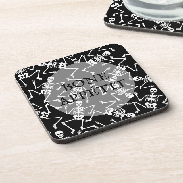 Posavasos Skeletons BONE APPÉTIT (Lado Izquierdo)