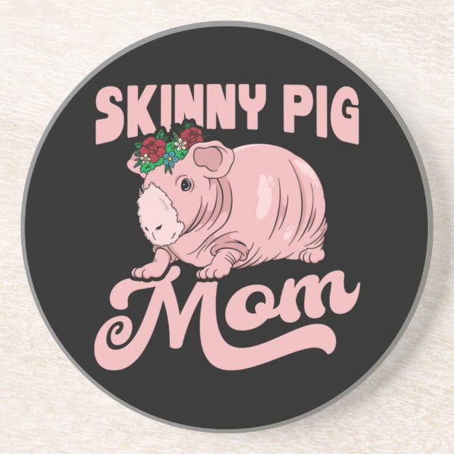 Posavasos Skinny Pig Mom (Frente)