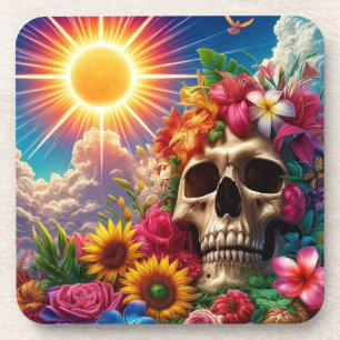 Posavasos Skull Art