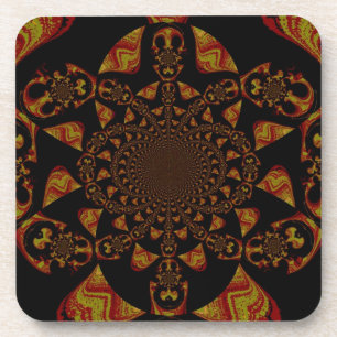 Posavasos Skull Kaleidoscope Arte Imprimir