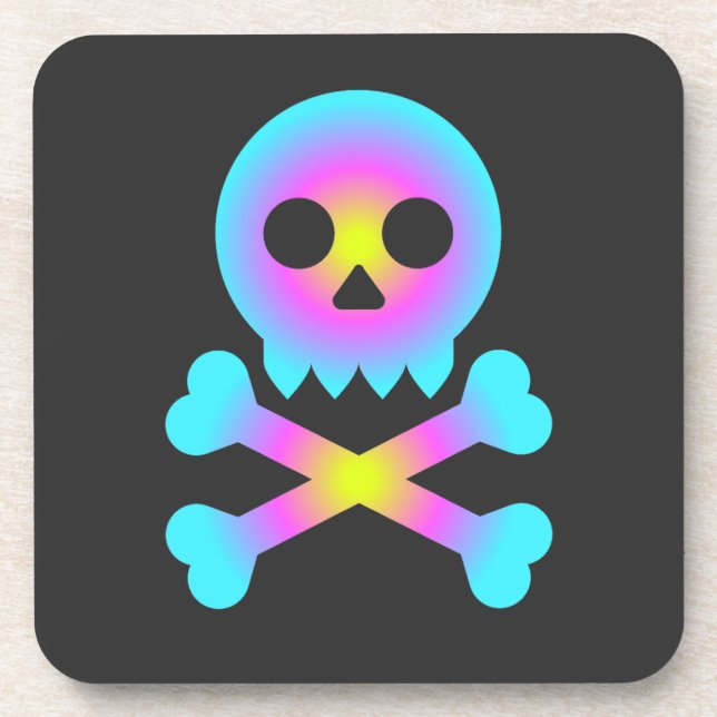 Posavasos Skull y Crossbone (Frente)