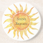 Posavasos Sky Sun Shine Bright<br><div class="desc">Shine bright orange sky sunshine</div>