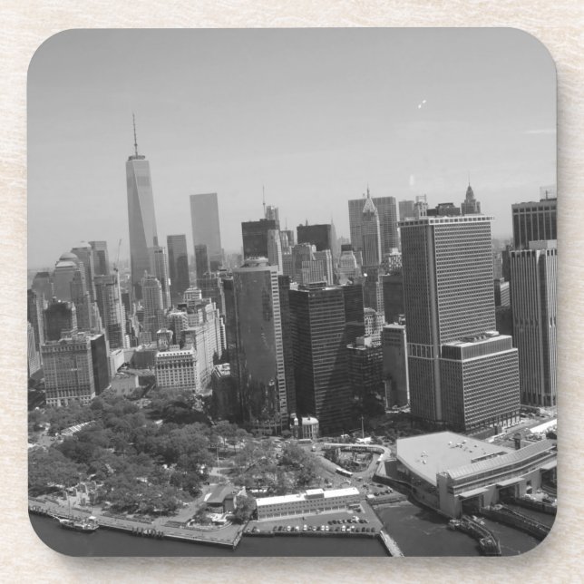 Posavasos Skyline Black White New York (Frente)