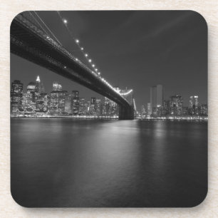 Posavasos Skyline Black White New York