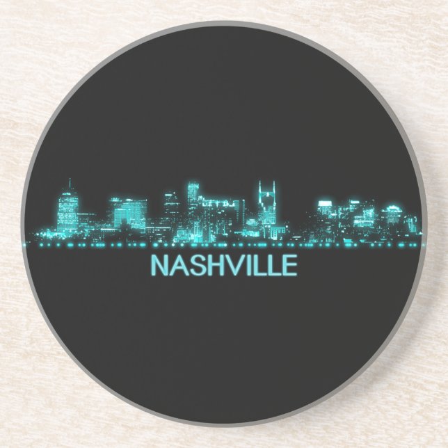 Posavasos Skyline de Nashville (Frente)