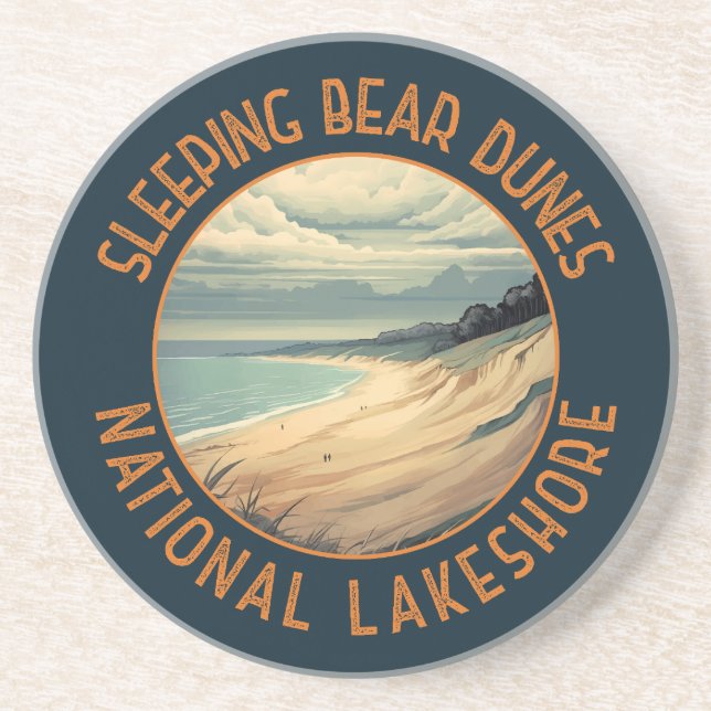 Posavasos Sleeping Bear Dunes National Lakeshore Circle (Frente)