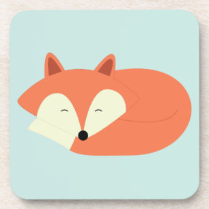 Posavasos Sleepy Red Fox