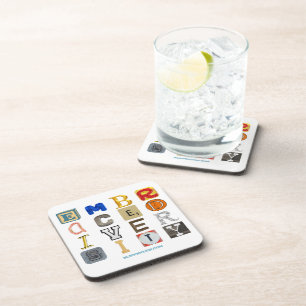 Posavasos SlipperyJoe abrazó cartas de recorte de diversidad