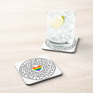 Posavasos SlipperyJoe el labyri labyri del rompecabezas de l