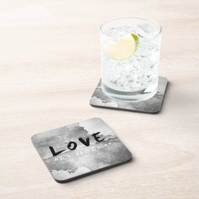 Posavasos SlipperyJoe love no tiene ninguna raza de color en (Lado Derecho)