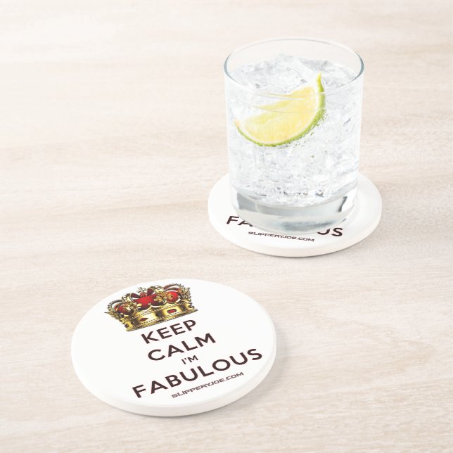 Posavasos SlipperyJoe's mantiene la calma fabulosa y especta (Lado)