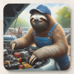 Posavasos Sloth Mechanic