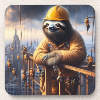 Posavasos Sloth Working the High Steel