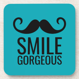 Posavasos SMILE & Mustache CUALQUIER COLOR Base Ataques Plás