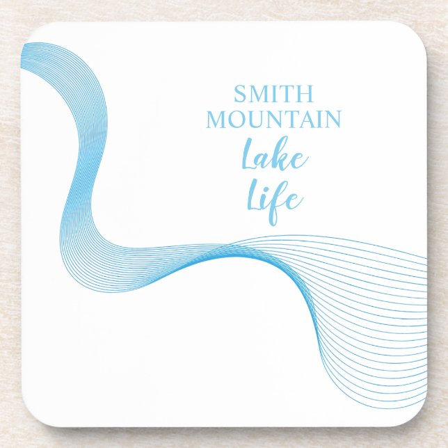 Posavasos Smith Mountain Lake Life Spun nice blue lines- Vir (Frente)